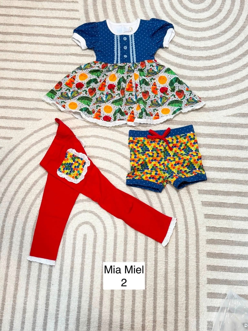Mia Miel Very Hungry Caterpillar size 2